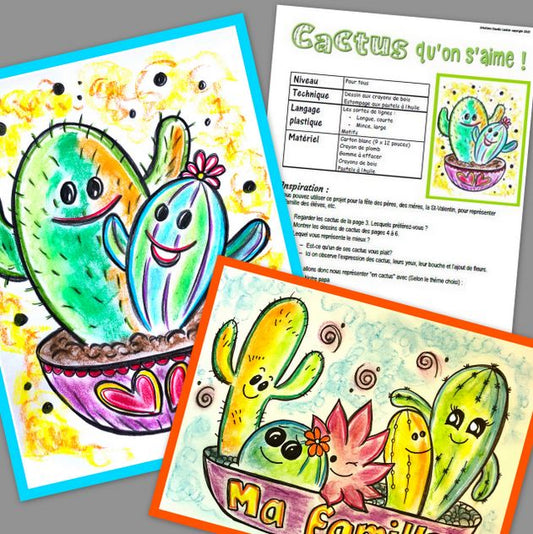 Cactus qu'on s'aime ! Arts plastiques