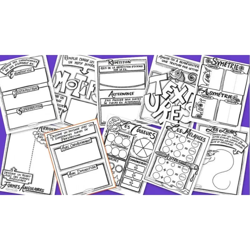 Arts plastiques: 10 exercices, TOUT le langage plastique des arts au primaire