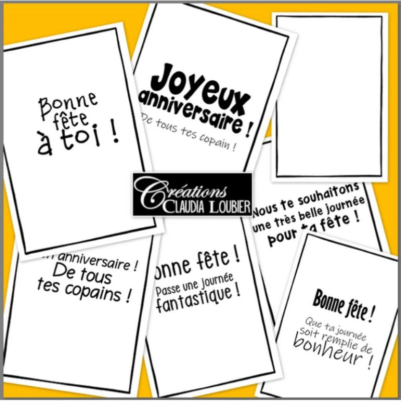 Cartes d'anniversaire : Animaux en fête !