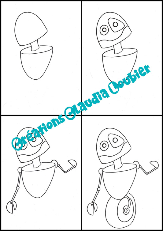 RObotMANTIQUE - Robot pour la St-Valentin - Arts plastiques