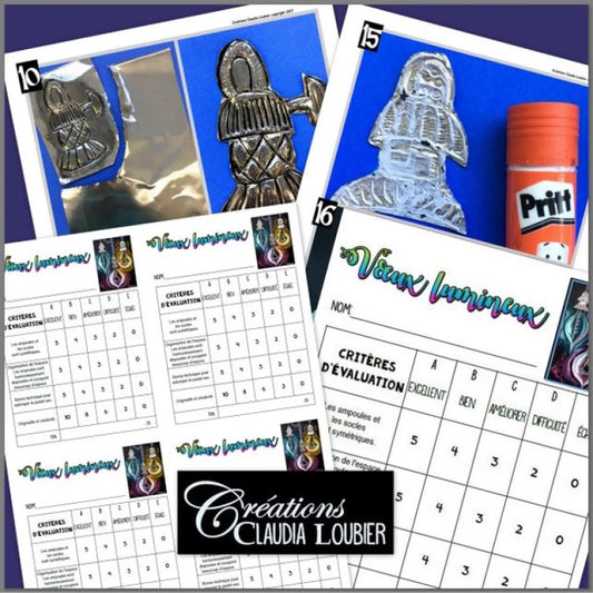 Voeux lumineux - Arts plastiques - Noël