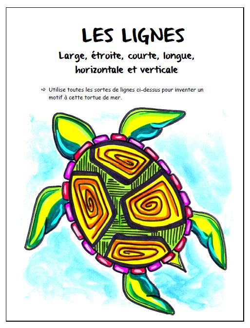 Gratuit Exercice langage plastique : 2e cycle - Les lignes