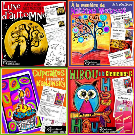 Ensemble 14 projets - Arts plastiques - 2e année