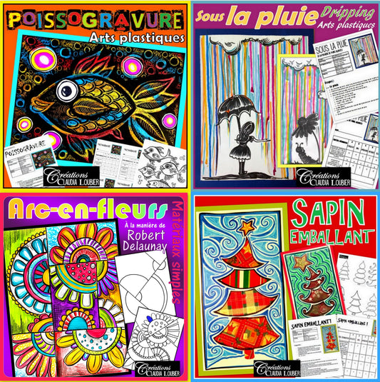 Ensemble 16 projets - Arts plastiques - 4e année