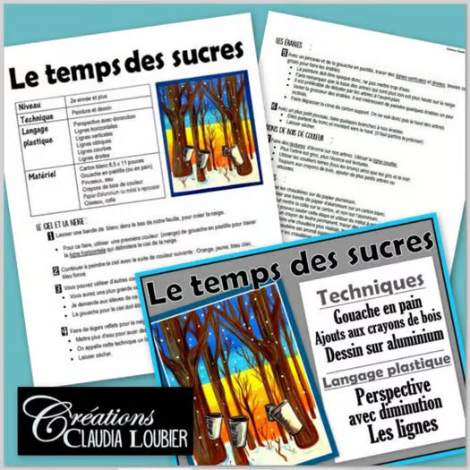 Cabane à sucre: Temps des sucres - Arts plastiques