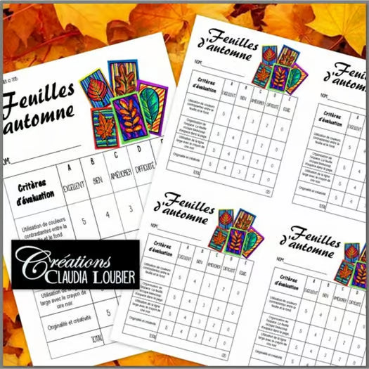 Feuille d'automne - Arts plastiques - Automne