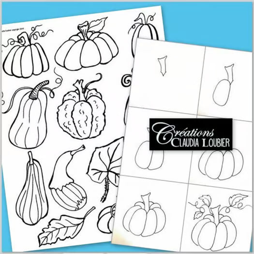 À la manière de Van Gogh : Citrouilles étoilées