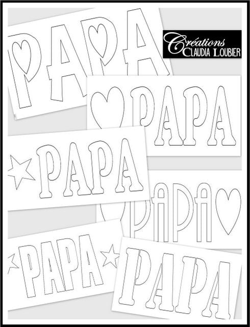 Carte Fête des Pères - Impression - Arts plastiques