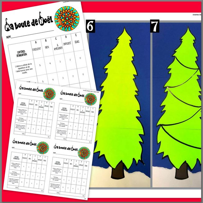 Tous pour un sapin! Projet collectif de Noël - Arts plastiques