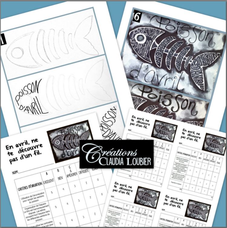 En avril, ne te découvre pas d'un fil ! Poisson - Arts plastiques