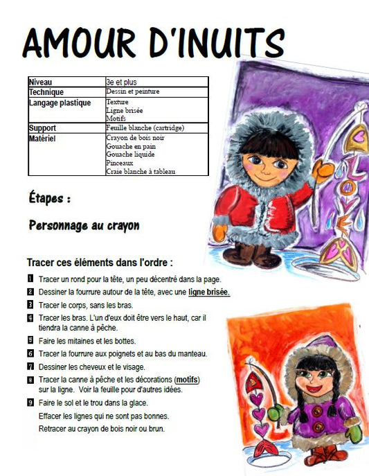 St-Valentin: Amour d'inuits, Arts plastiques