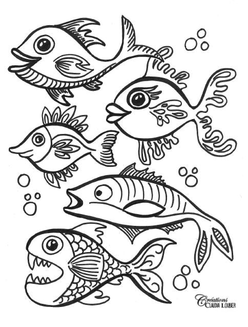 Poissogravure - Arts plastiques - Poisson d'avril