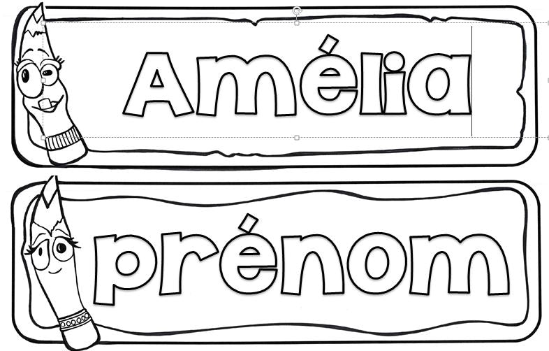 Étiquettes pour les bureaux - Crayons