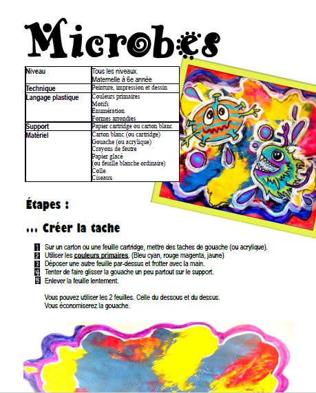 Microbes - Arts plastiques