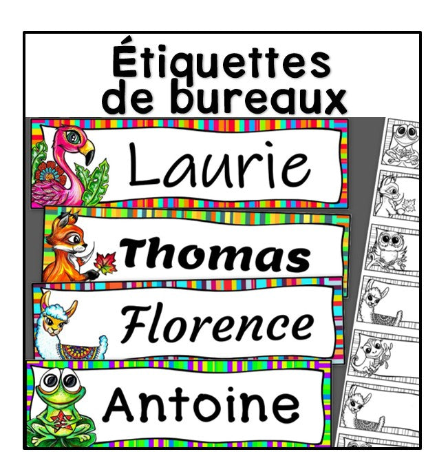 Étiquettes de bureaux