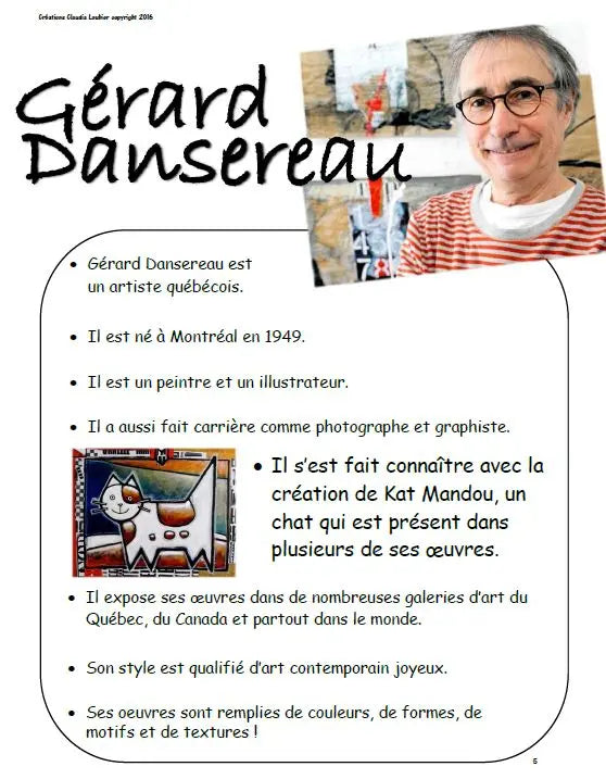 À la manière de Gérard Dansereau - Arts plastiques