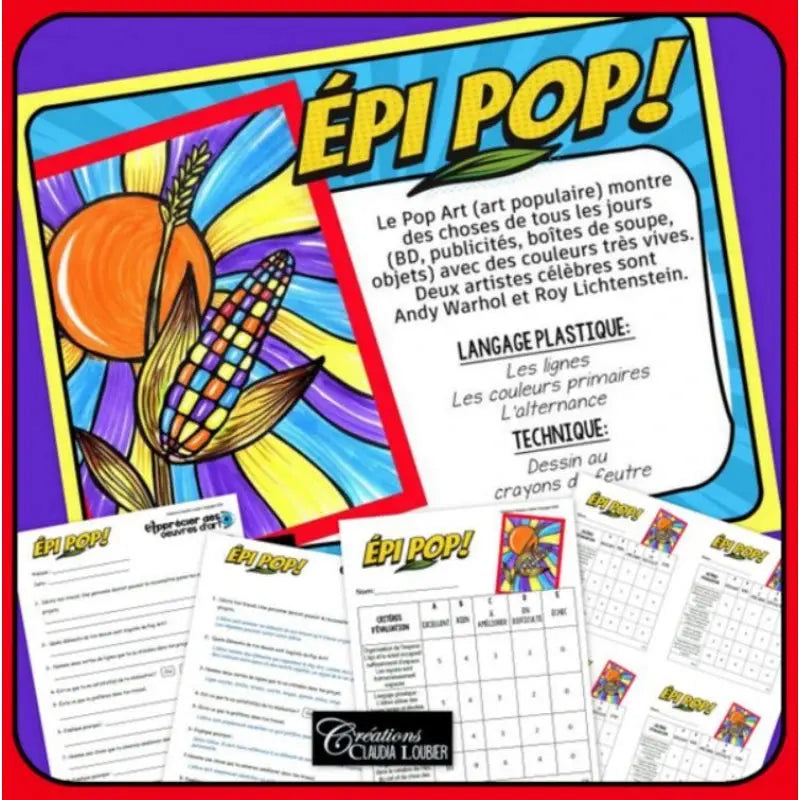 ÉPI POP ! Projet d'arts plastiques - Pop Art