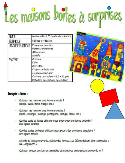 Les maisons boites à surprises - Arts plastiques
