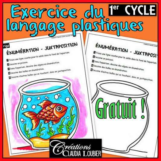 Gratuit Exercice langage plastique : 1er cycle - L'énumération