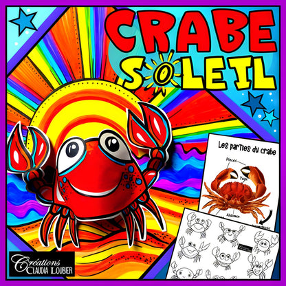 Crabe soleil : 3D Arts plastiques projet été