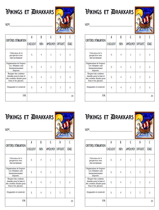 Viking et drakkars - Arts plastiques