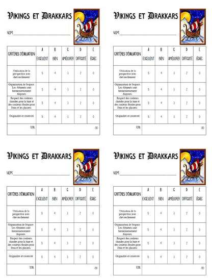 Viking et drakkars - Arts plastiques