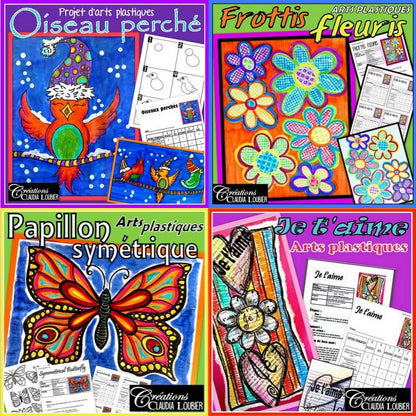 Ensemble 14 projets - Arts plastiques - 2e année