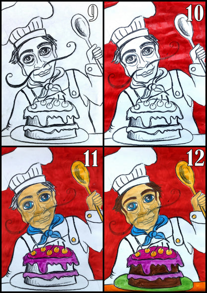 À la manière de Will Rafuse, Cuisinier, Arts plastiques