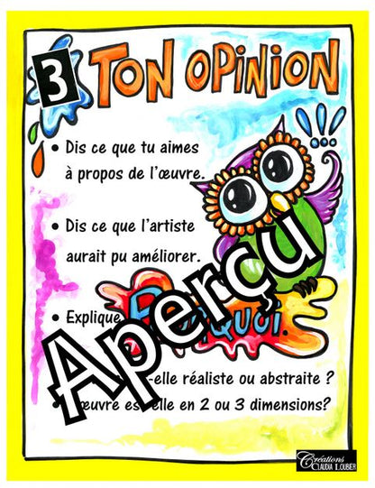 Apprécier les oeuvres d'art: 2e cycle