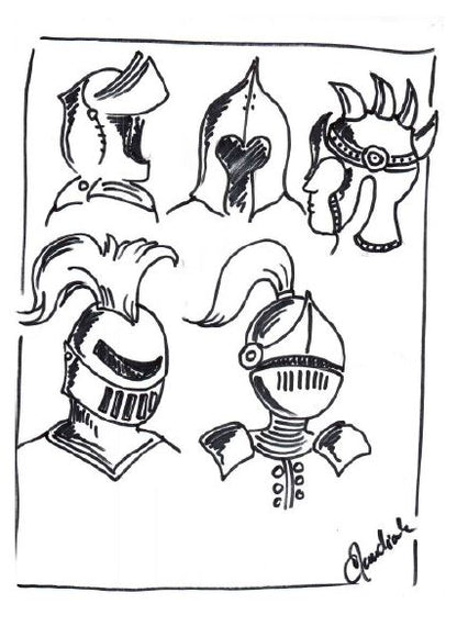 Chevalier et armure: Projet d'arts plastiques