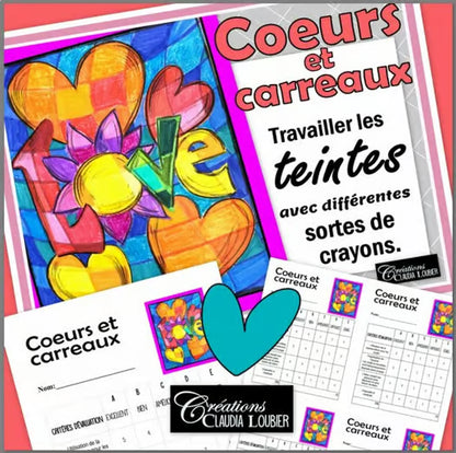 St-Valentin: Coeurs et carreaux