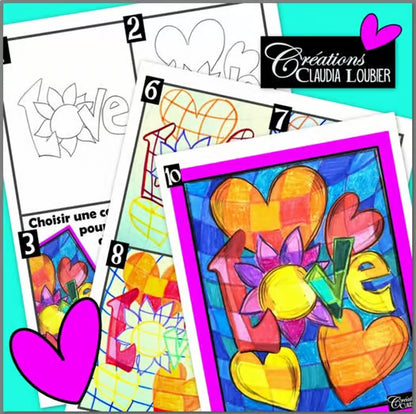 St-Valentin: Coeurs et carreaux