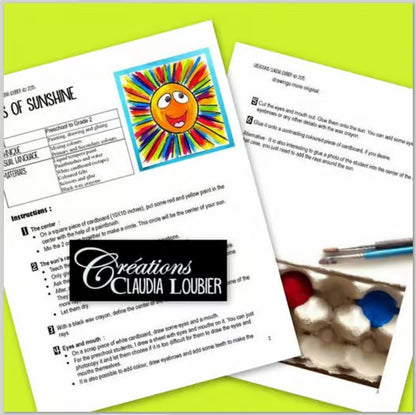 Rayons de soleil ! Arts plastiques - Été - Printemps