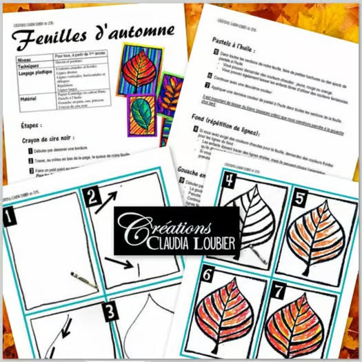 Feuille d'automne - Arts plastiques - Automne