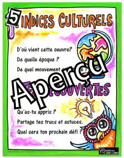 Apprécier les oeuvres d'art: 2e cycle