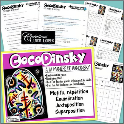 Pâques: CocoDinsky - projet d'arts plastiques