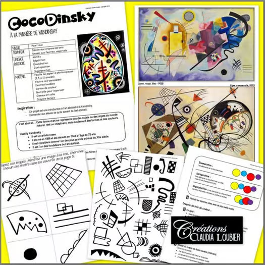 Pâques: CocoDinsky - projet d'arts plastiques