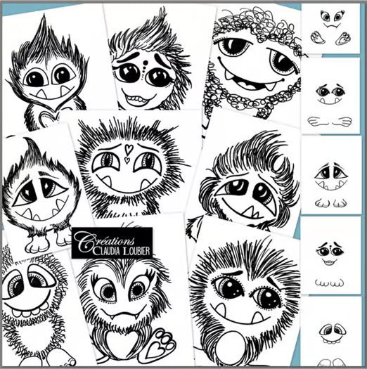 Un amour de yéti - Arts plastiques - St-Valentin - Hiver