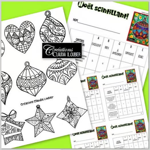 Noël scintillant - Arts plastiques