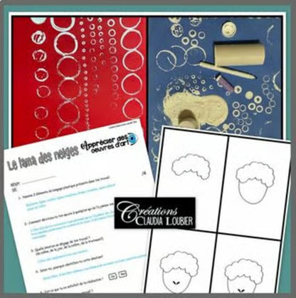 Le lama des neiges - Arts plastiques - Hiver