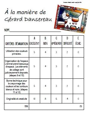 À la manière de Gérard Dansereau - Arts plastiques