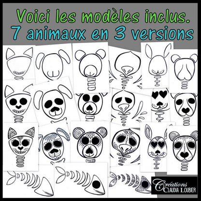 Anim'Os à la manière de Pristine Cartera Turkus - Arts plastiques - Fête des Morts