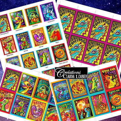 Collection cartes récompenses: Dragons d'Or - Renforcement positif