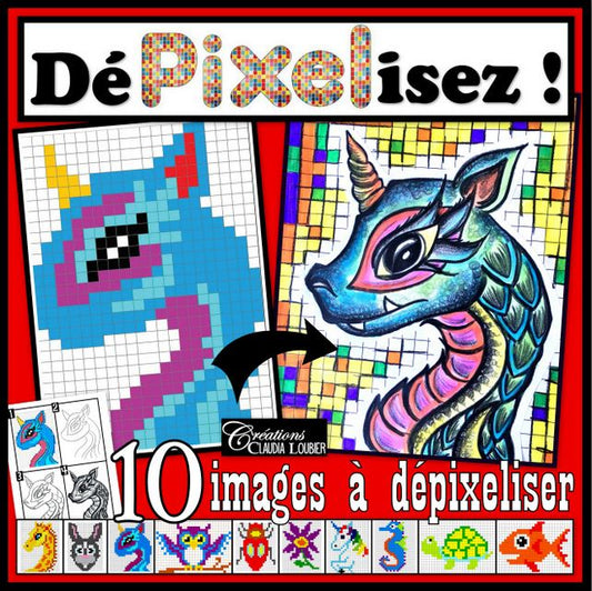 Dépixelisez ! Pixel Art - Arts plastiques