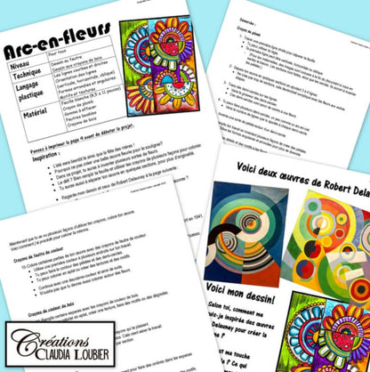 Arc-en-fleurs ! Projet d'arts plastiques