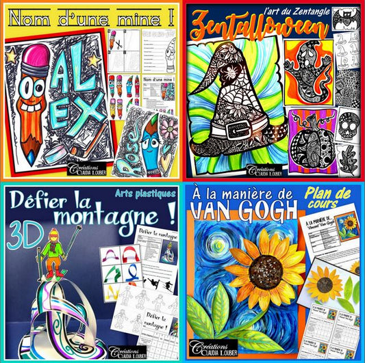 Ensemble 16 projets - Arts plastiques - 5e année