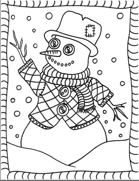 Coloriage d'hiver: Révision langage plastique