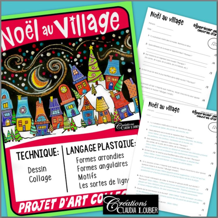 Noël au village ! Arts plastiques - Hiver - Collectif