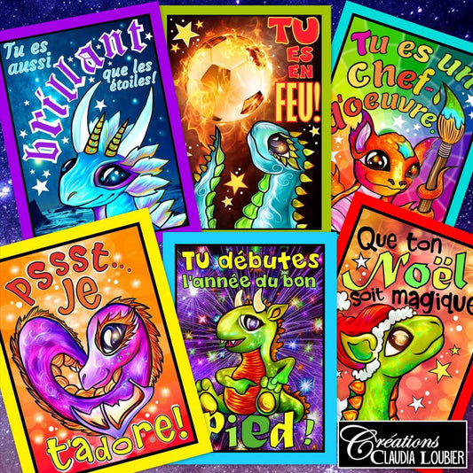 Collection cartes récompenses: Dragons d'Or - Renforcement positif