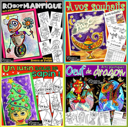 Ensemble 16 projets - Arts plastiques - 5e année